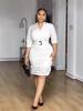 European & American Women's V-Neck Pleated Beaded Ruffle Bodycon Dress - Spring/Summer 2026 Collection
