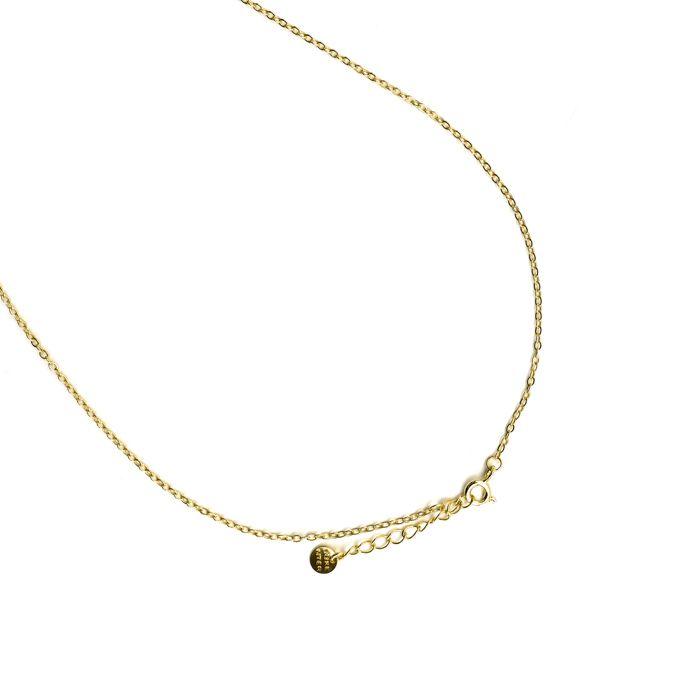 Collier - Luxenter - Otli - Argent 925 - Zircons Multicolores - Or Jaune 18k