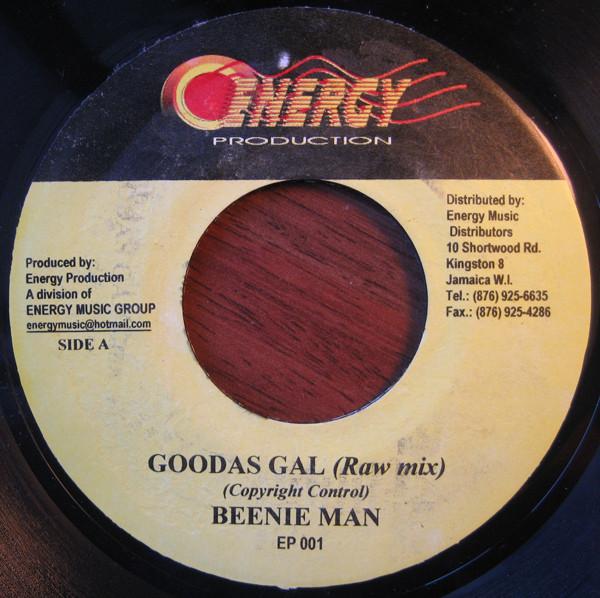 

7inch Record BEENIE MAN - Goodas Gal NONE Energy Producti 2001 Jamaica Reggae, Ska & Dub Used