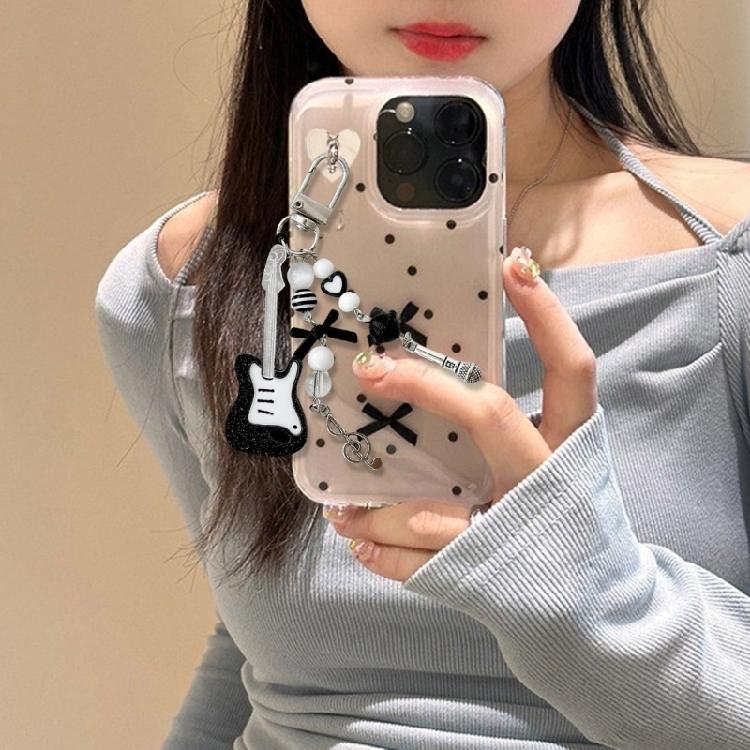 Fashionable Guitar Keychain Trendy Music Guitar Key Ornament for Girls and Women Add Charm to Everyday Accessories