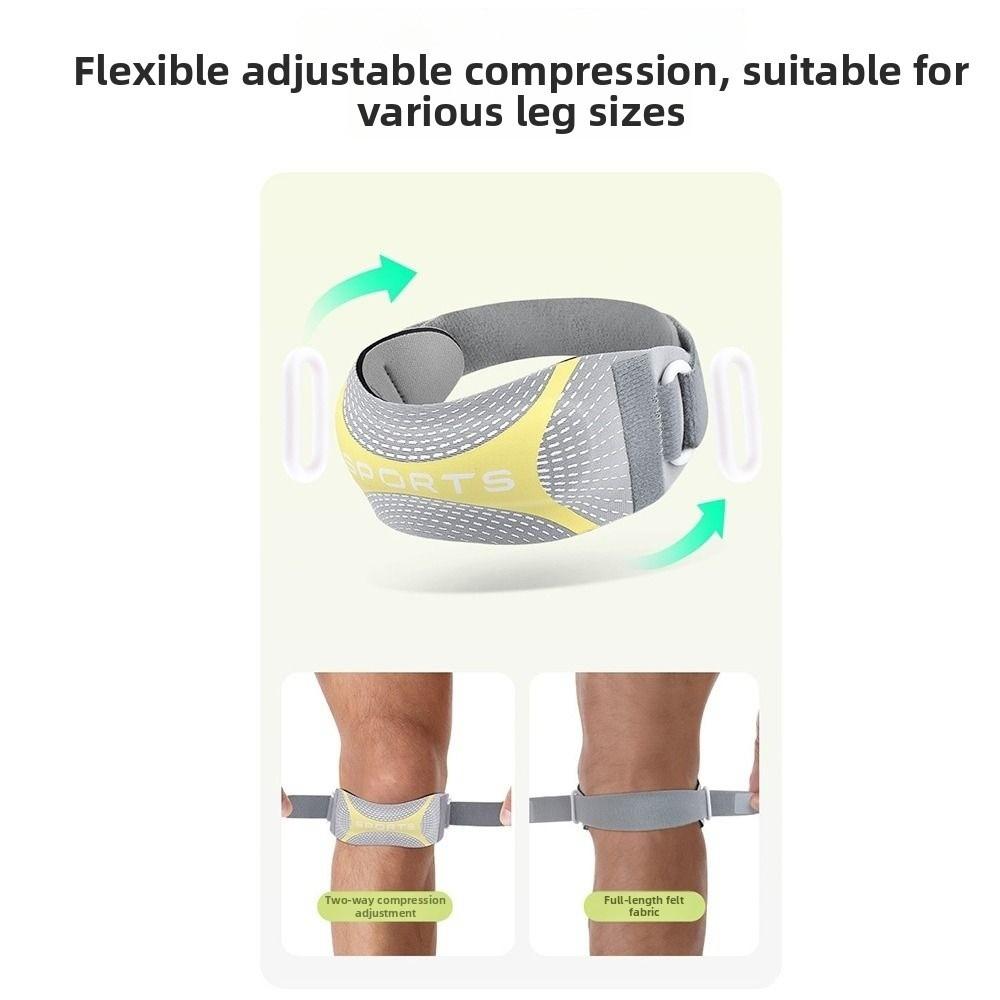Breathable Patellar Support Strap Sweat-Wicking Sport Knee Wrap Knee Protection Strap Basketball