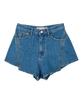 UNKNOWN PLANET Side Cut Mini Denim Shorts Blue
