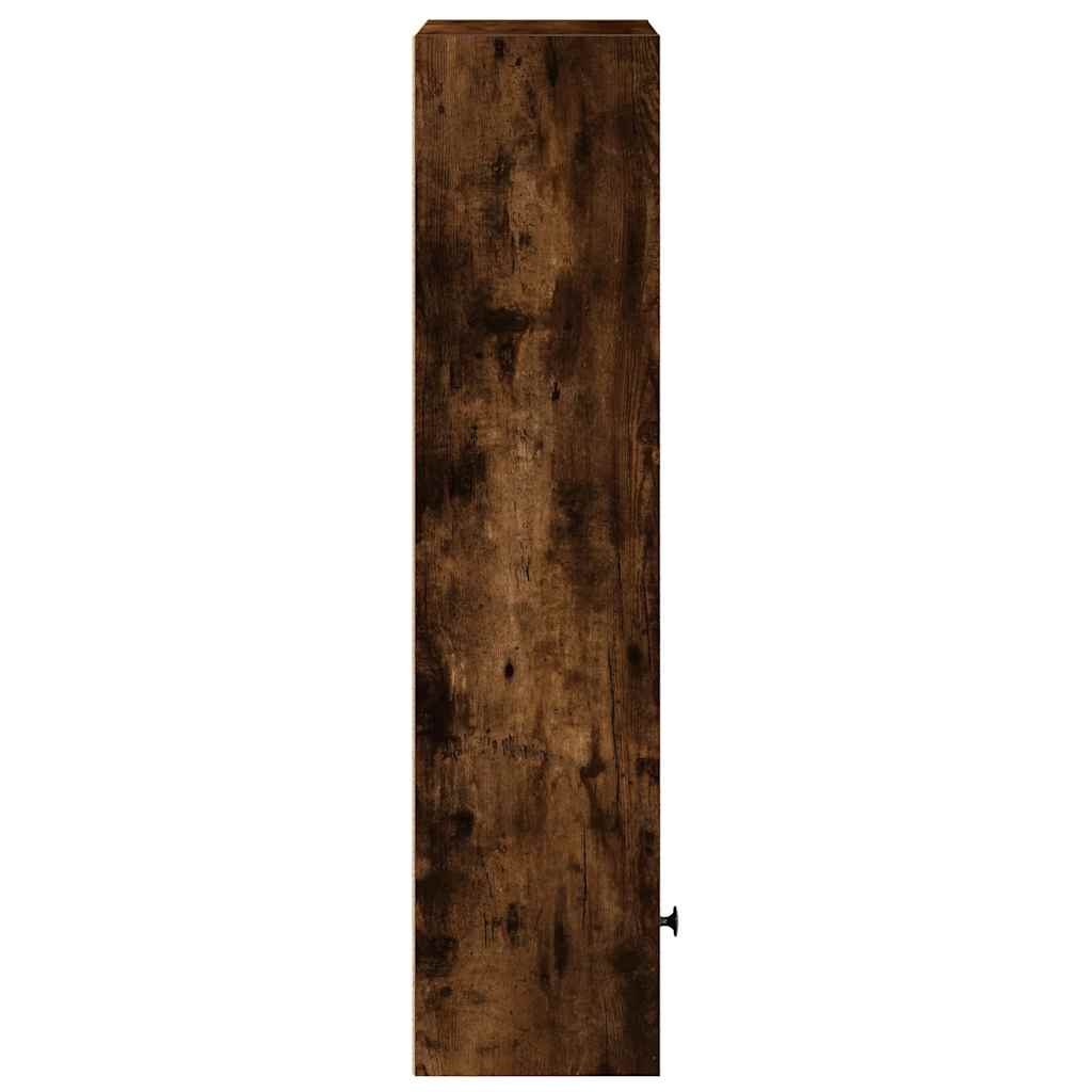 Vidaxl Regał, Przydymiony Dąb, 31X24X102 Cm, Materiał Drewnopochodny