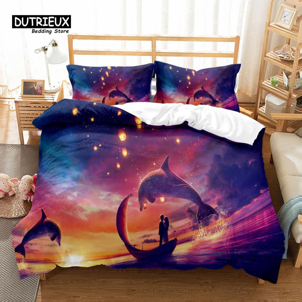 Soft And Comfortable Stylish Pattern Duvet Cover Set With Duvet Cover And Pillowcases King Queen Twin Sizes For All Ages