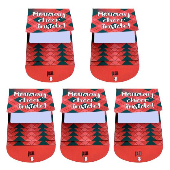 Christmas Gift Card Booklet Handmade Merry Christmas Gift Card Book Pull-out Design DIY Wow Card Holder Keepsake Gift for Holiday Xmas Party