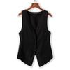 2023 Women's Spring Cotton-Linen Short Vest – Breathable, Lightweight Jacket