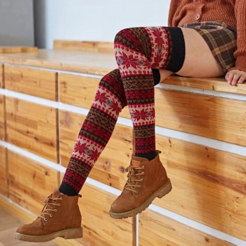 

Women s 4-color knee-high long-leg warmer A32036_Gray