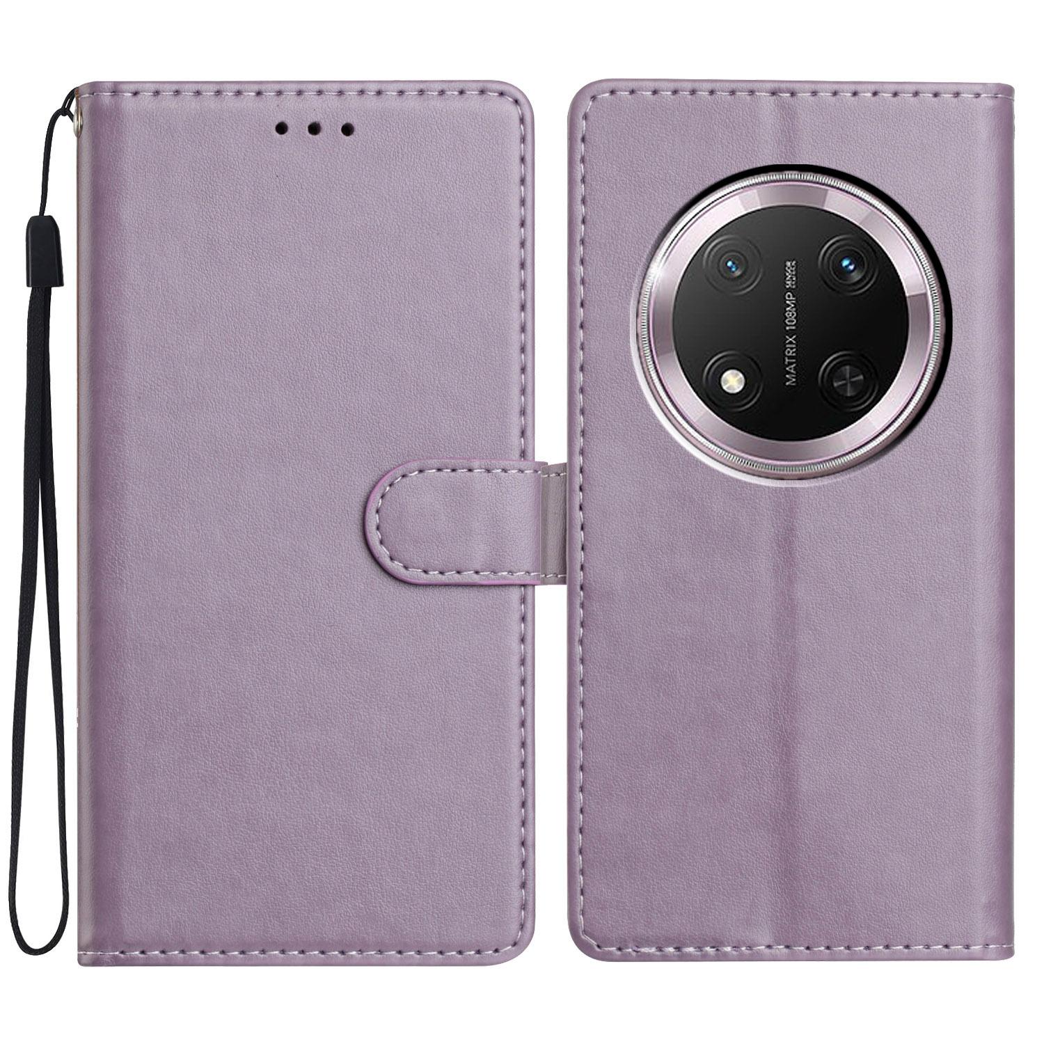 

For Honor Magic7 Lite 5G/X9c 5G/X60 Pro 5G Leather Case Wallet Stand Phone Cover with Handy Strap E