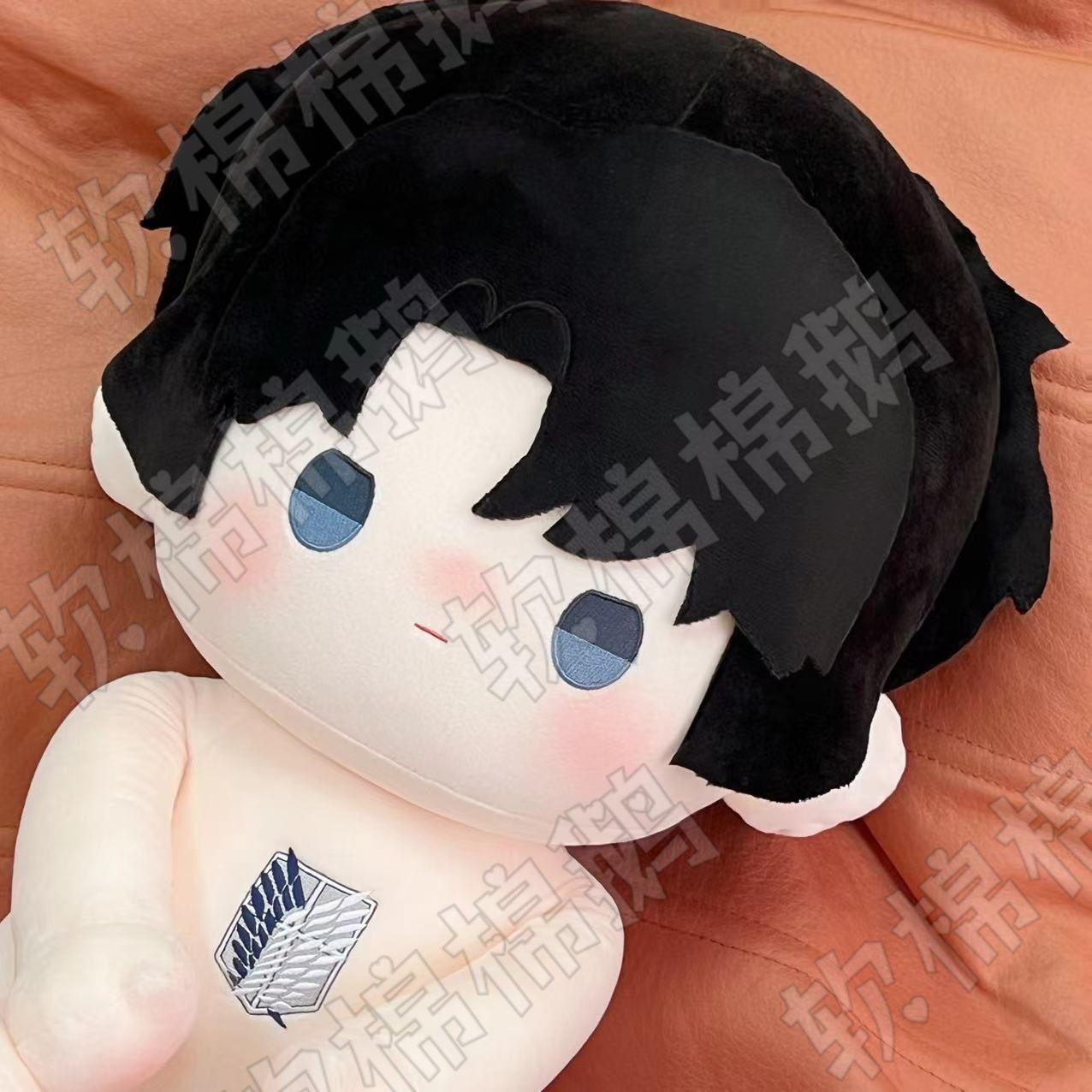 Anime Attack on Titan Levi Ackerman Plush Doll 40cm Character Cosplay Stuffed Toy Birthday Gift 40CM