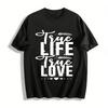 Minimalist Abstract Line Letter Print Casual Short Sleeve T-Shirt Pure Cotton T-shirt