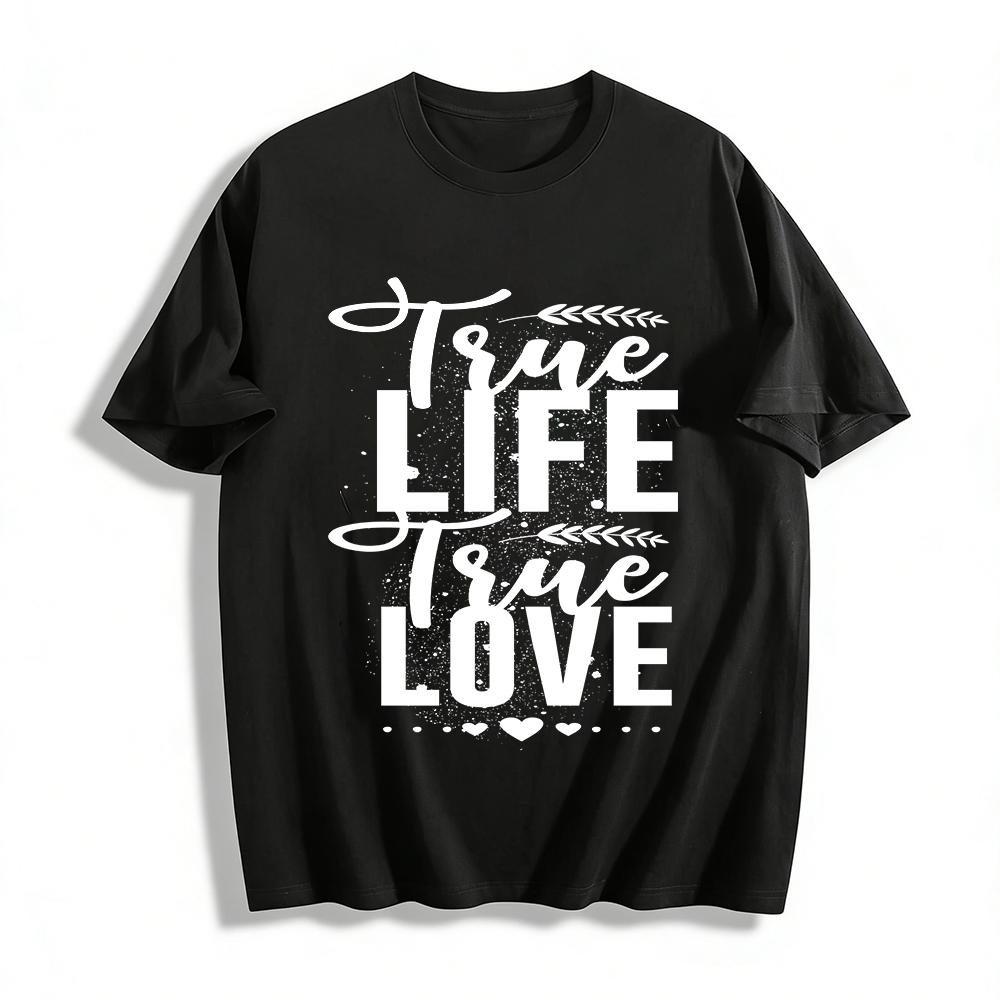 Minimalist Abstract Line Letter Print Casual Short Sleeve T-Shirt Pure cotton T-shirt XXS