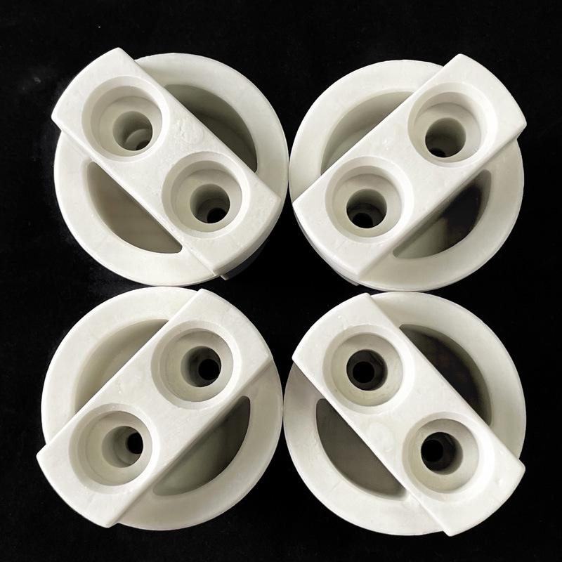 Alumina Ceramic Lamp Holder with Two-Hole Base, High-Temperature Insulating Accessories