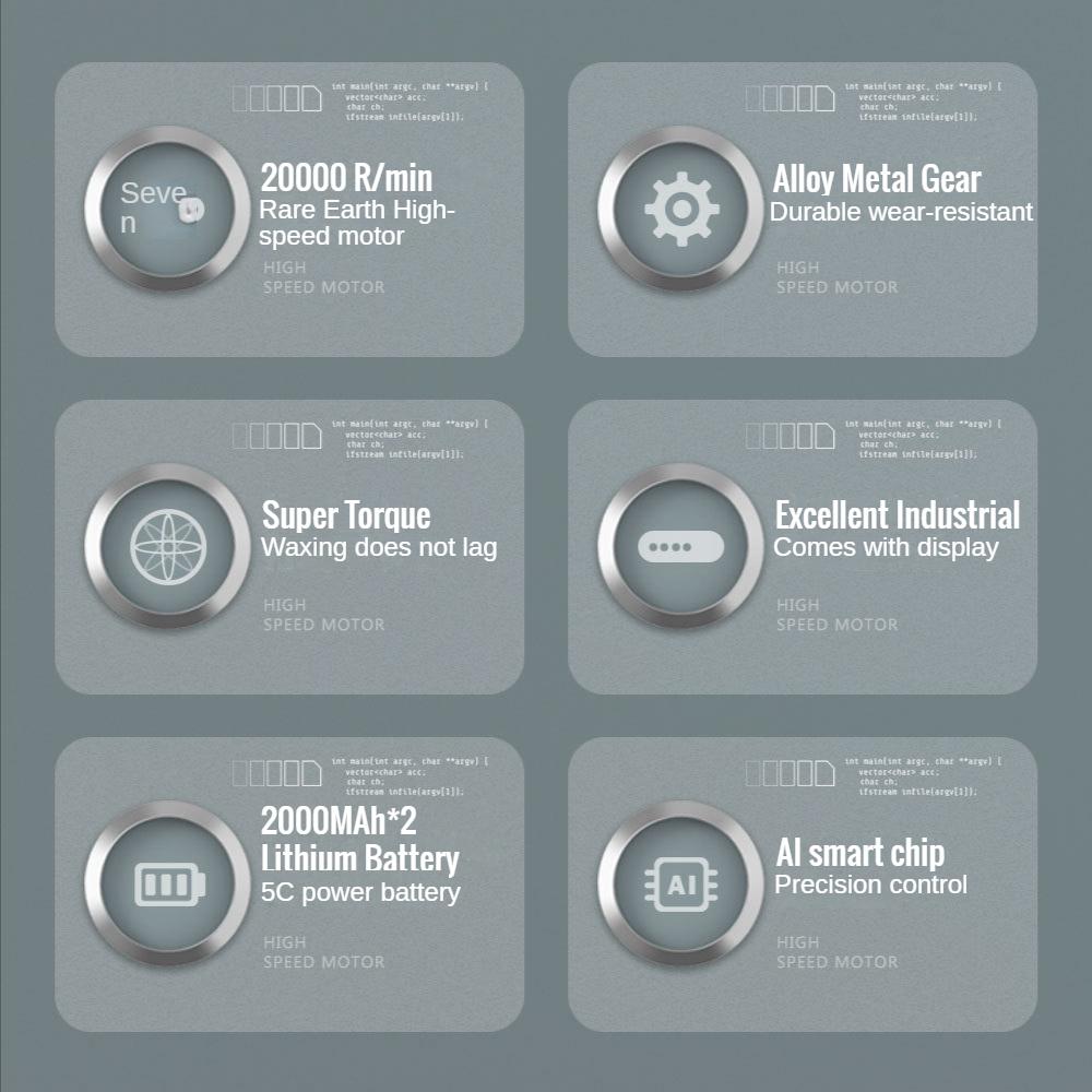 Bezprzewodowa polerka samochodowa 2000 obr./min. Elektryczne narzędzie do polerowania woskiem 4000 mAh, odpowiednia do pielęgnacji samochodów