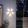 Modern Minimalist Four-Leaf Clover Outdoor Waterproof Wall Light for Courtyard, Balcony, and Aisle Decoration