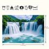 Stunning Waterfall and Forest Cliff Photography Background - Home decor polyester tapestry for birthday parties and photo shoots