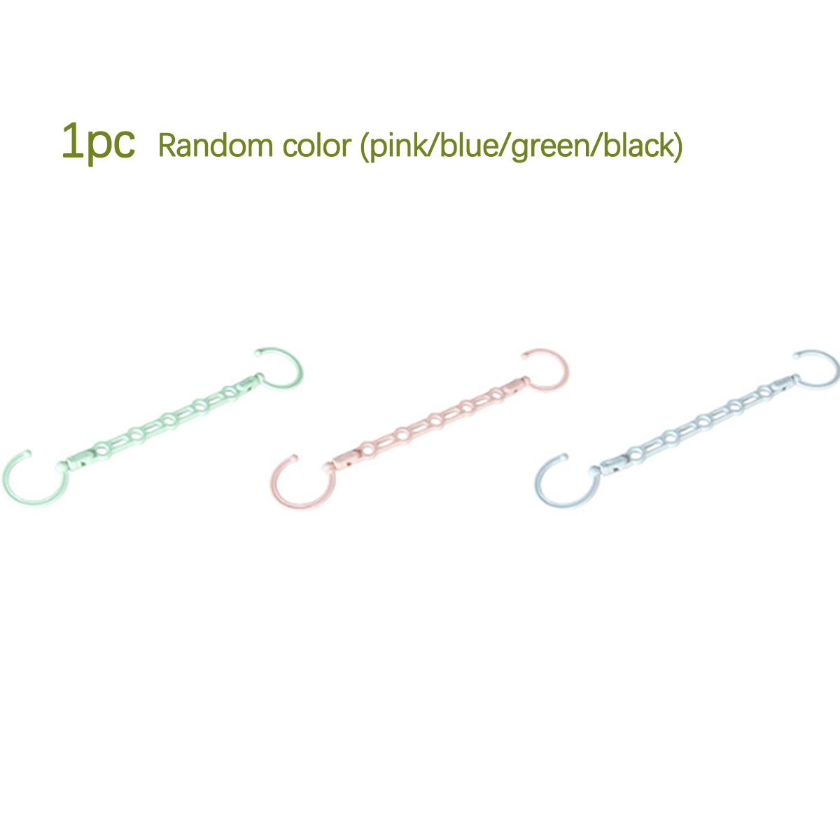 

1pc Foldable Rotating Magic Plastic Hanger Saves Space Wardrobe Hanger Windproof Hanger Multi hole Durable (Color Random)