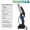 6 Inch 88VF Removable Mini Pruning Electric Chainsaw Cordless Chain Saw Garden Woodworking Power Tools with Battery