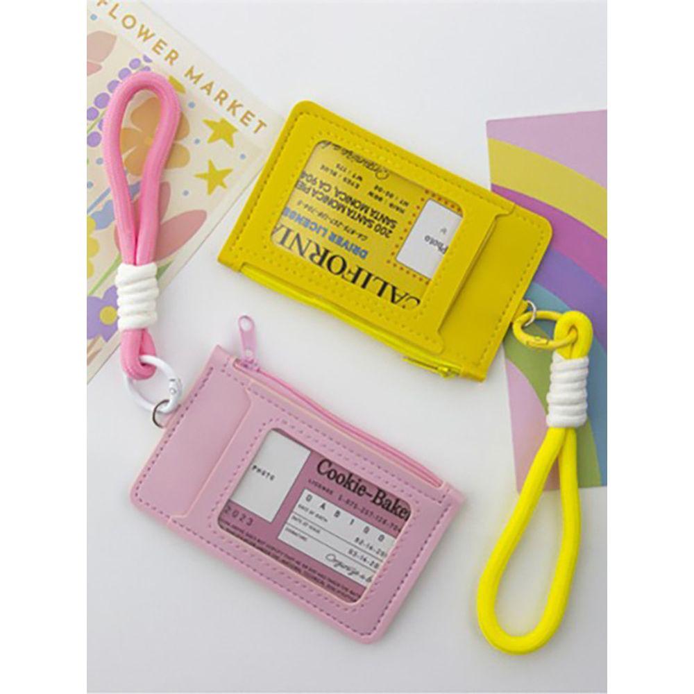 Briskstyle lebendige Farbe Riemen Leder Kartenetui