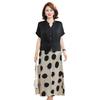 Mamas Sommer-Mode Schlankmachendes Zweiteiliges Kleid Set für 2026: Stilvolles Cardigan-Top & Rock für Frauen mittleren Alters und ältere Frauen