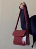 2026 Red Patent Leather Retro Shoulder Bag: Versatile Square Handbag