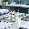 Porte-stylo Forme de Colonne Vertébrale Impression 3D Ornements Rangement Pratique pour Bureau Modèle de Colonne Vertébrale Lombaire Contenant pour Étudiants en Orthopédie