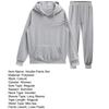 2Pcs/Kit Spring Autumn Couple One Tone Sport Outfit Hooded Drawstring Long Sleeve Sweatshirt Elastic Waist Pockets Long Pants