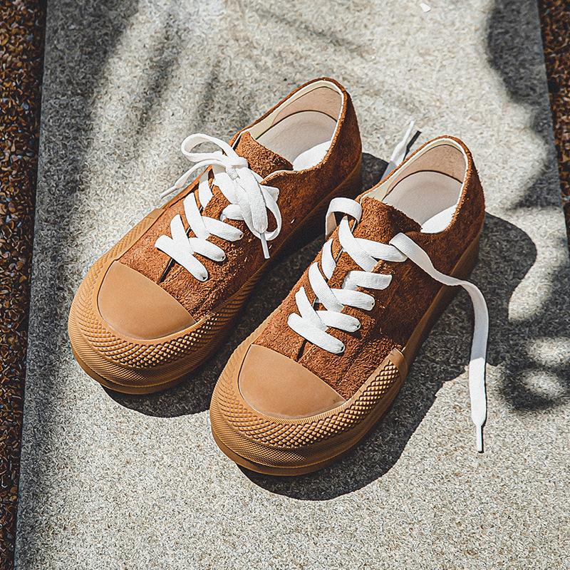 3172 high-end little white shoes men's spring new niche big head shoes thick sole heightening low-top casual board shoes