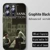 Classic ins Shawshank hot Phone Case For iPhone 16 15 14 13 12 11 X XR XS 8 Plus Mini Pro Max Soft black Shockproof Cover