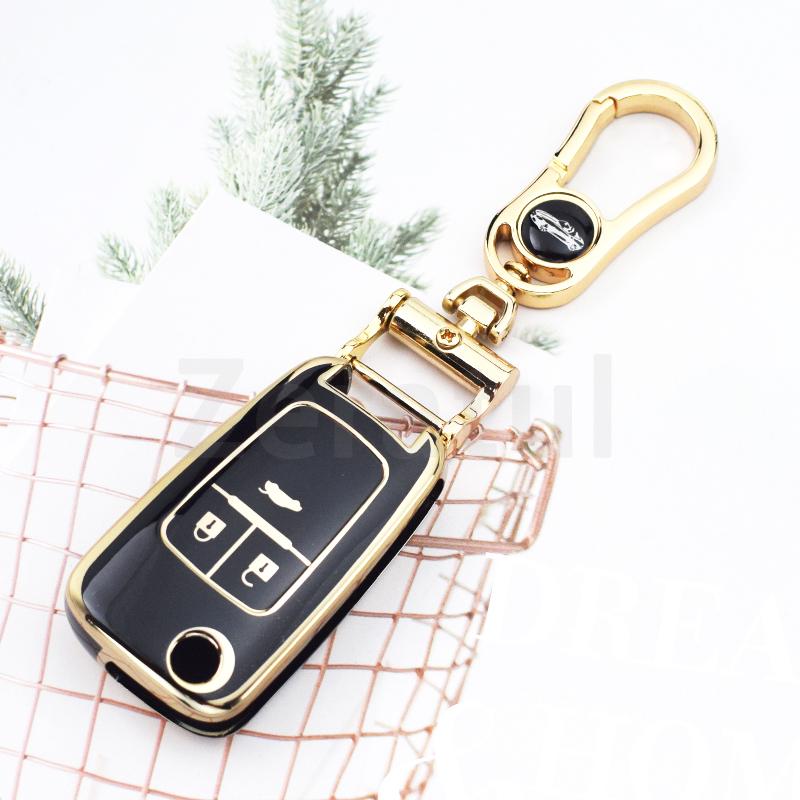 Shell Fob Tpu Car Folding Key Case Cover For Opel Vauxhall Astra Corsa Meriva Insignia For Chevrolet Cruze Aveo Trax Sail Malibu