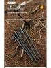 Steel Tent & Tarp Pegs: Thickened, Windproof, Long Camping Peg Set for Outdoor Use