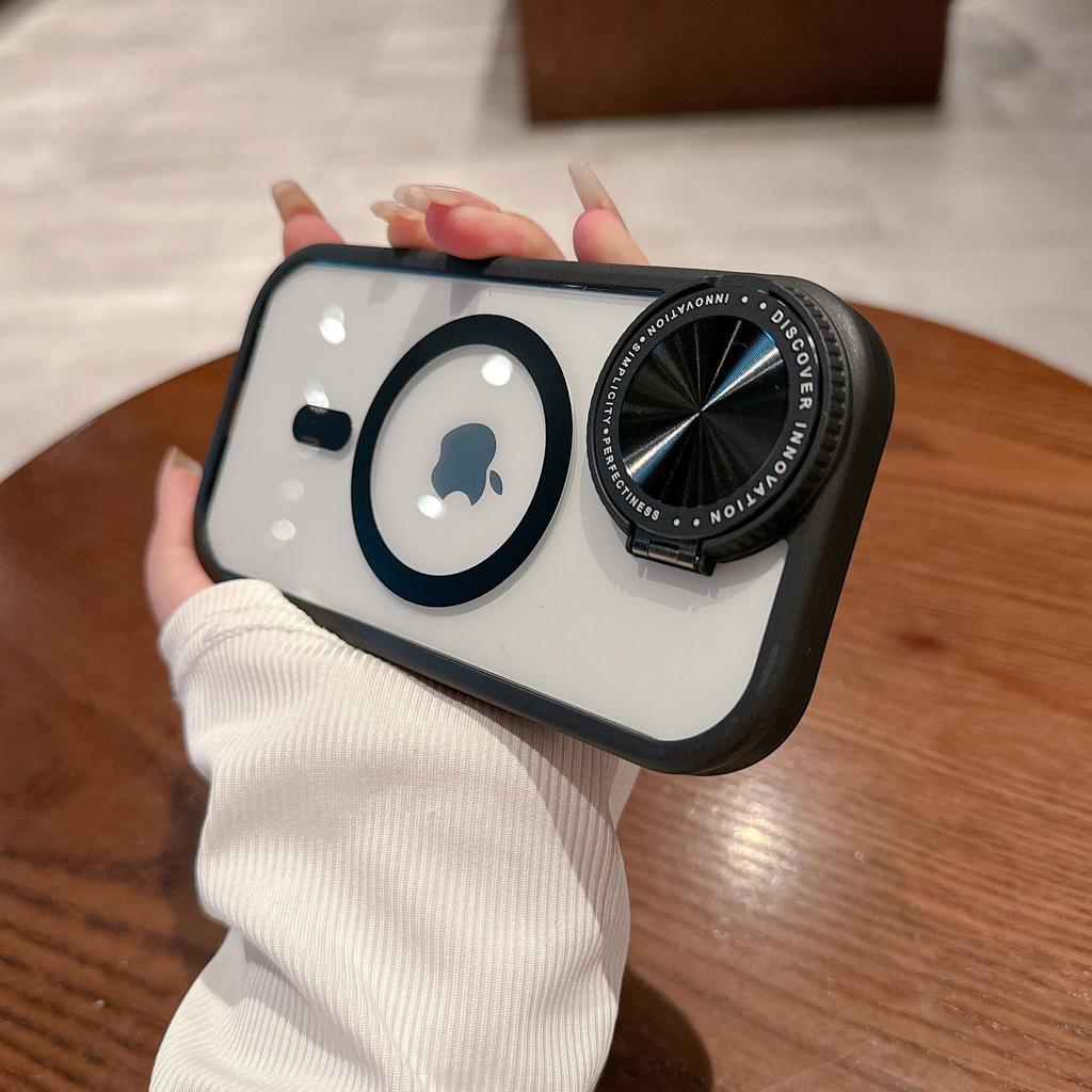 IPhone15Pro Objektivhalterung mit Schminkspiegel 13Max Magnetische Hülle Sturzsichere Schutzhülle