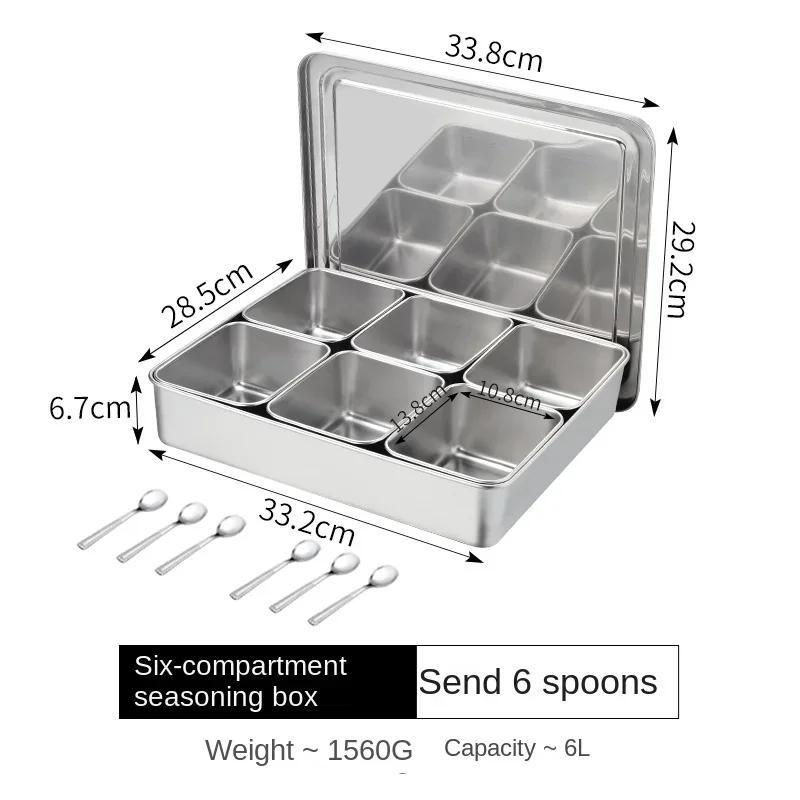 Pudełko na smaki japońskie ze stali nierdzewnej 304 prostokątne pudełko na przyprawy pudełko na próbki przypraw ekspozytor na żywność pojemnik na pudełka na przyprawy