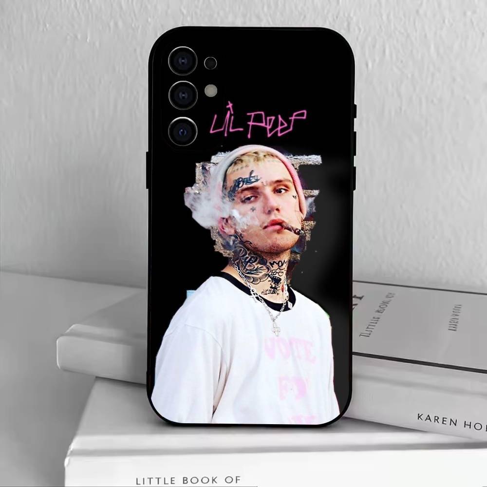 Emo Rap-Lil Peep  Phone Case Black Silicone Soft For Samsung S25,S24,S21,S22,S23,S30,Ultra,S20,Plus,Fe,Lite