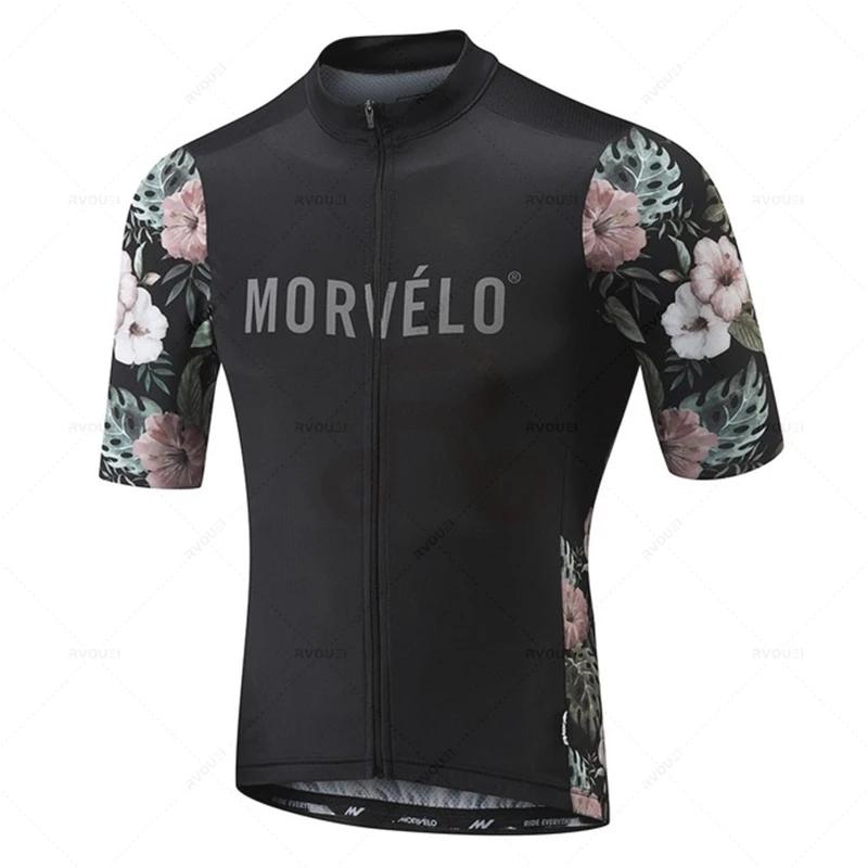 Morvelo-Atmungsaktiver Fahrradbekleidungsanzug für Herren, Kurzarm, Pro Fahrradteam, 2026 Sommer atmungsaktives Radsportanzug-Set