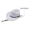 Classic And Trendy Western Cowboy Hat with Adjustable Cord for Shows Carnivals