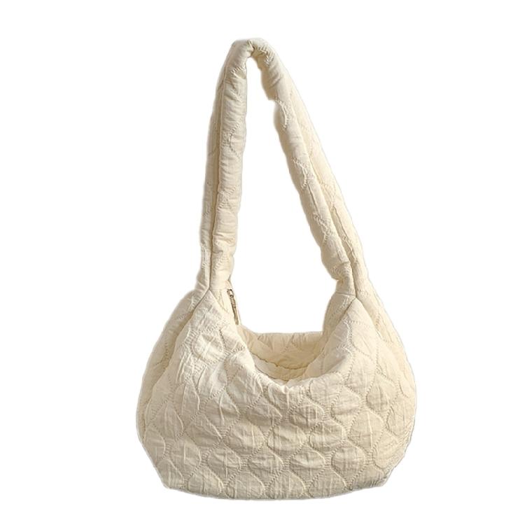 Quilted Shoulder Bag for Women Girl Dumpling Bag Fashion Trendy Travel Bag