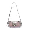 2025 New Sweet Cool Spicy Girl Motorcycle Bag Fashion Commuter Shoulder Underarm Bag High-Quality Texture Crossbody Bag Trendy