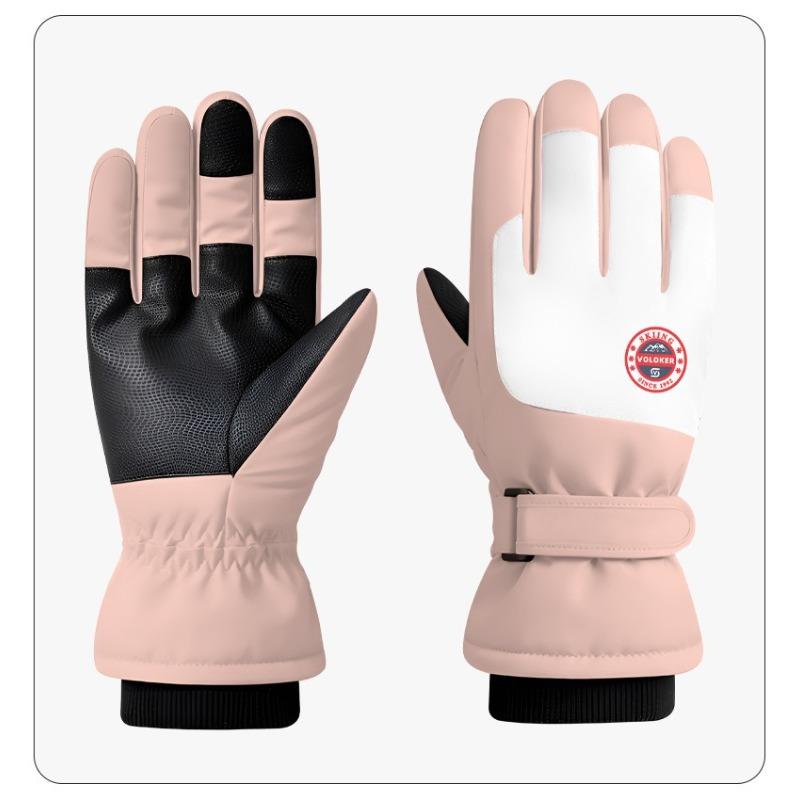 Adult Winter Ski Gloves for Men and Women Windproof Waterproof and Velvet Thickened Professional Outdoor Warm Cycling