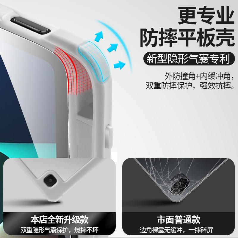 Case for Samsung A9 Plus 11inch S10 S9 FE 11 Plus 13.1 12.4 Cover with Pencil Holder for Galaxy Tab S6 Lite HD Clear Back Shell