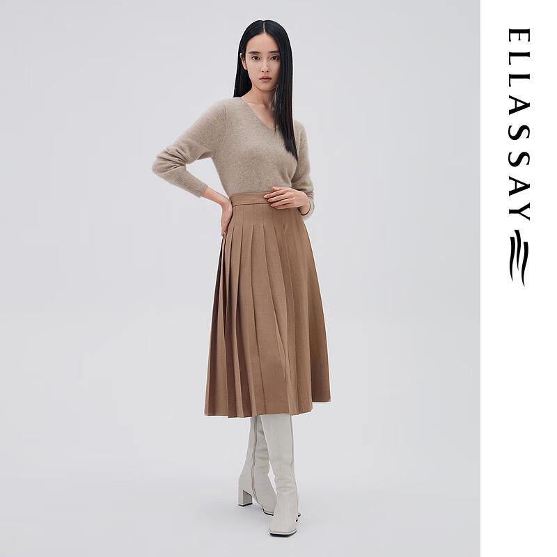 ELLASSAY Women s Wrap Pleated Midi Skirt XS