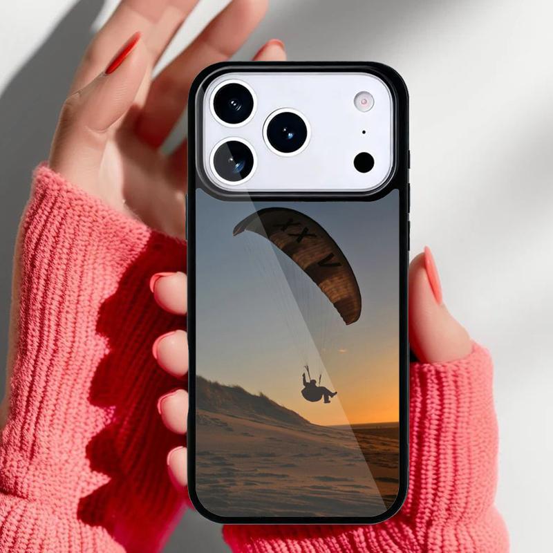 Paragliding Sport Phone Case for iPhone 17 Air 16e 15 14 13 Pro Max Back Cover for 12 11 Pro Coque