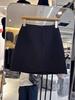 Korean Gray Wool A-line High-Waisted Skirt for Women: Slimming, Elegant, Versatile, Anti-Exposure, Short Skirt for Autumn/Winter