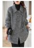 Women's Mid-Length Woolen Coat - Autumn/Winter 2025 Korean Style