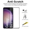 For Samsung Galaxy S23 Glass Screen Protector Film Glass Samsung S23 Plus S22 S21 FE S20 FE Tempered Glass Full Glue Lens Film