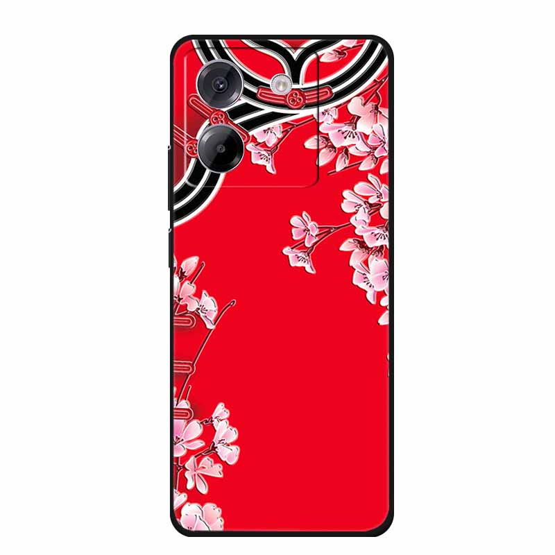 3D Emboss Case For POCO M7 Pro 5G Phone Case Relief Flowers Black Silicone Soft Back Cover For Xiaomi Poco M7 Pro Case Coque Bag