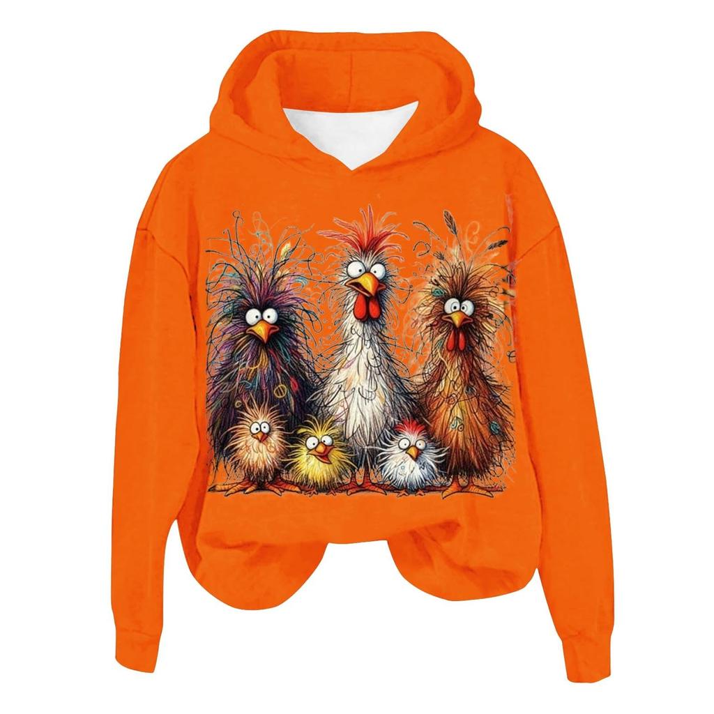 3D-Druck Hoodies Damen Lässige Kapuzen-Sweatshirts Pullover Y2K Harajuku Trainingsanzug Damenbekleidung