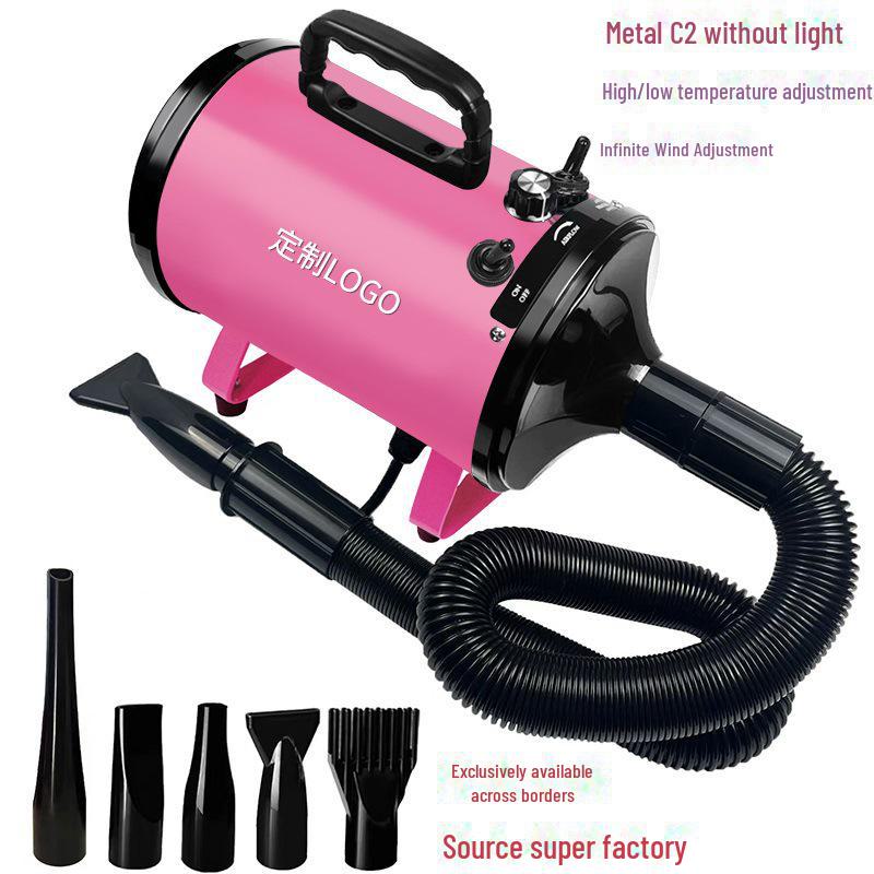 Pet Dryer & Water Blower: Stepless Speed, Ideal for Grooming and Car Wash