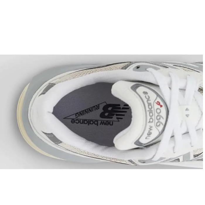 New Balance 990 V6 WHITE Reflection Made In USA 990V6 990 White US U990NC6 Made In America Sneakers Width D Japanese Shoe Men's (White, Size, Adult,