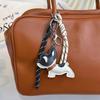 PU Leather French Bulldog Pendant Cute Puppy Bag Charm Backpack Hanging Gifts Fashion Accessories