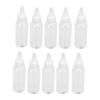 10Pcs Pigment Dispensing Bottle 60ml Durable Plastic Roll Ball Widely Used Hair Oil Bottle for Oil Pigment Solvent